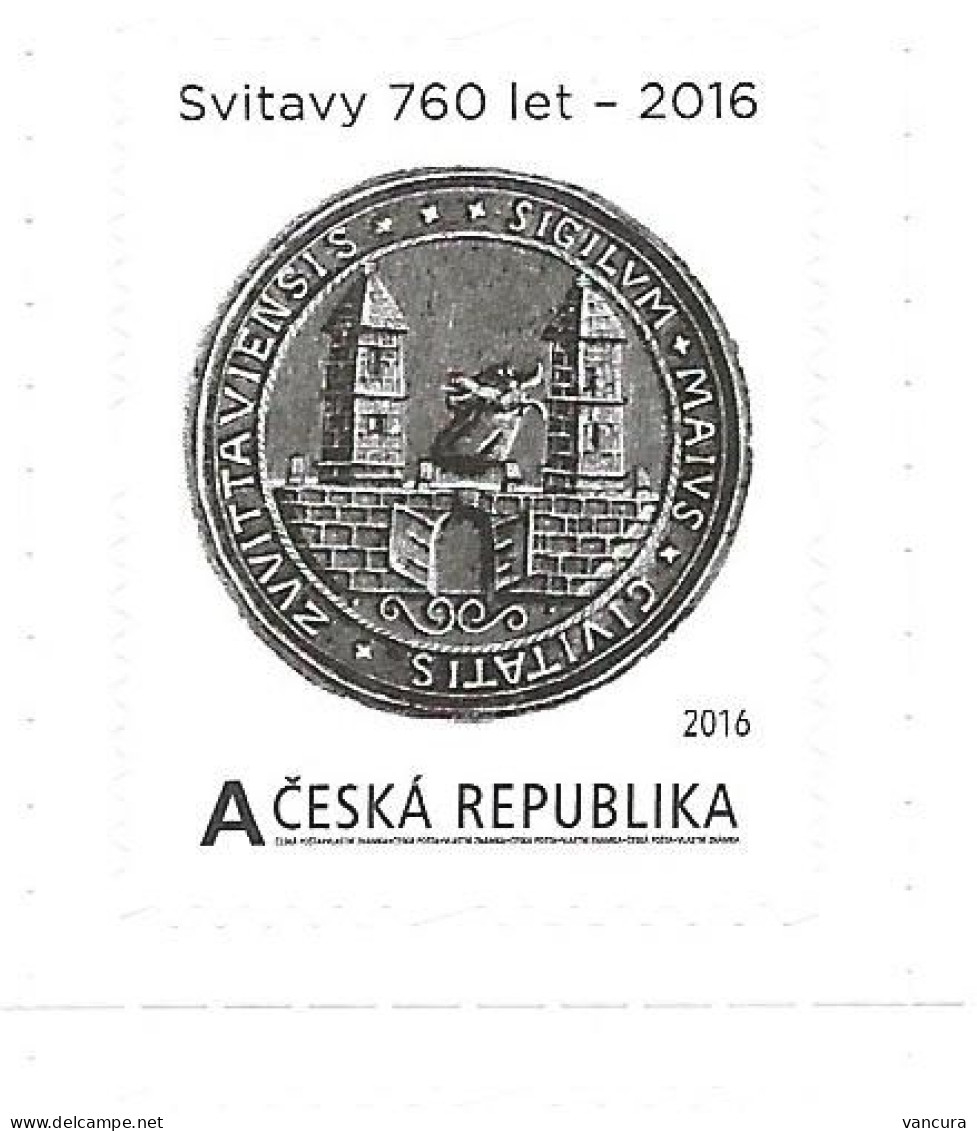 ** Private Stamp Czech Republic Svitavy Zwittau Coat Of Arms And Seal 2016 - Briefmarken