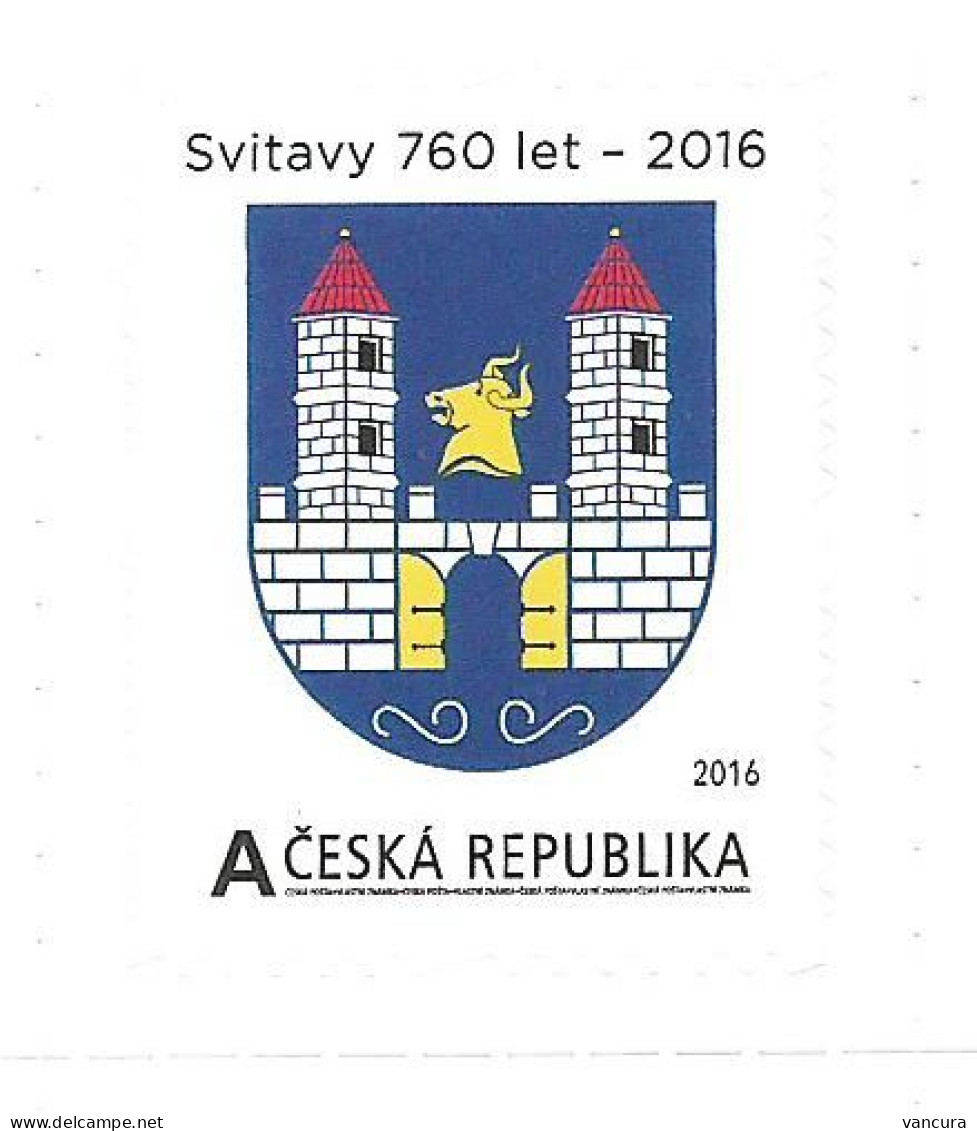 ** Private Stamp Czech Republic Svitavy Zwittau Coat Of Arms And Seal 2016 - Briefmarken