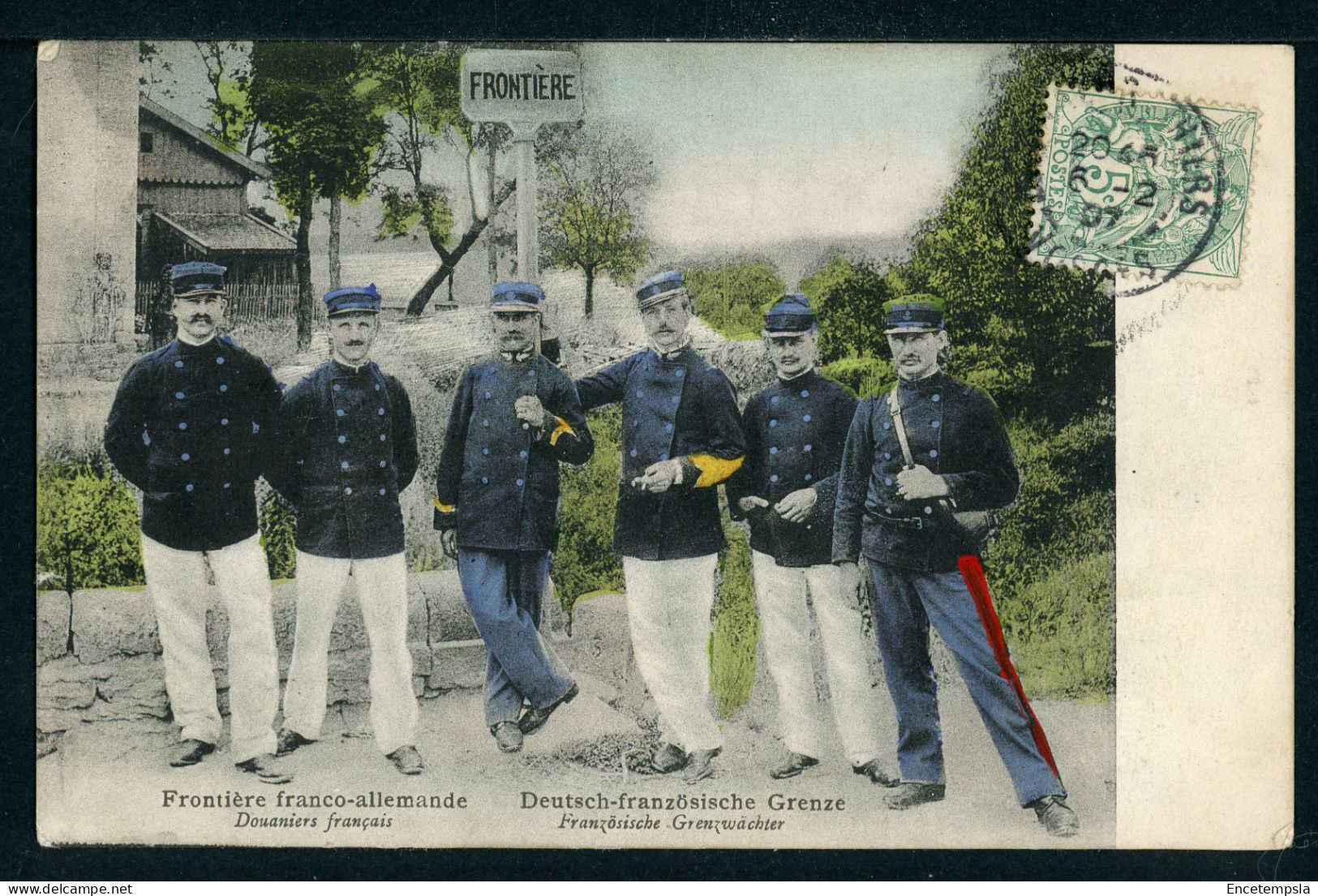 CPA - Carte Postale - Frontière Franco Allemande - Douanier Français (CP24475OK) - Polizei - Gendarmerie