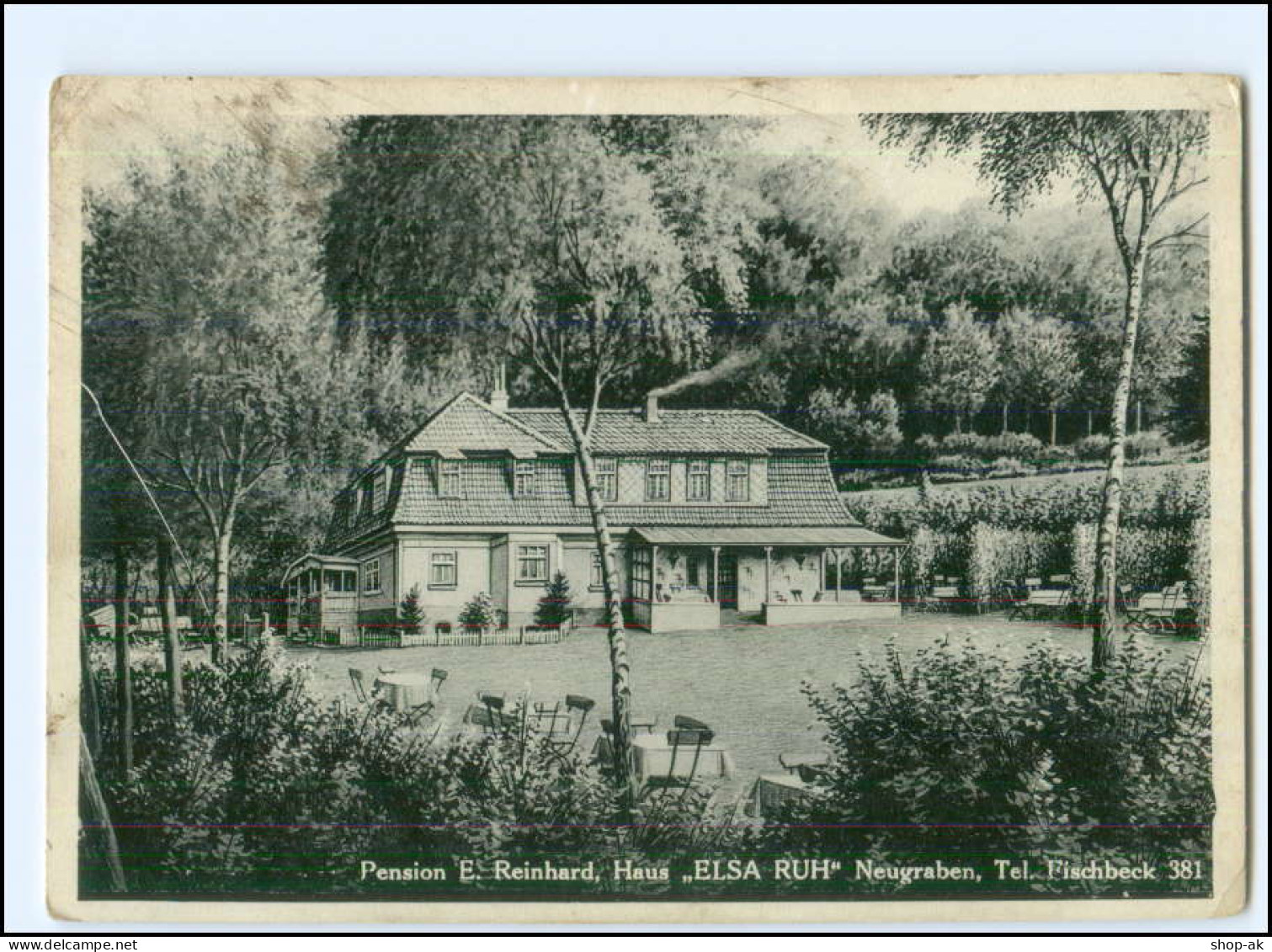 Y25347/ Hamburg Harburg Neugraben Pension "Elsa Ruh"  Ca.1938 - Harburg