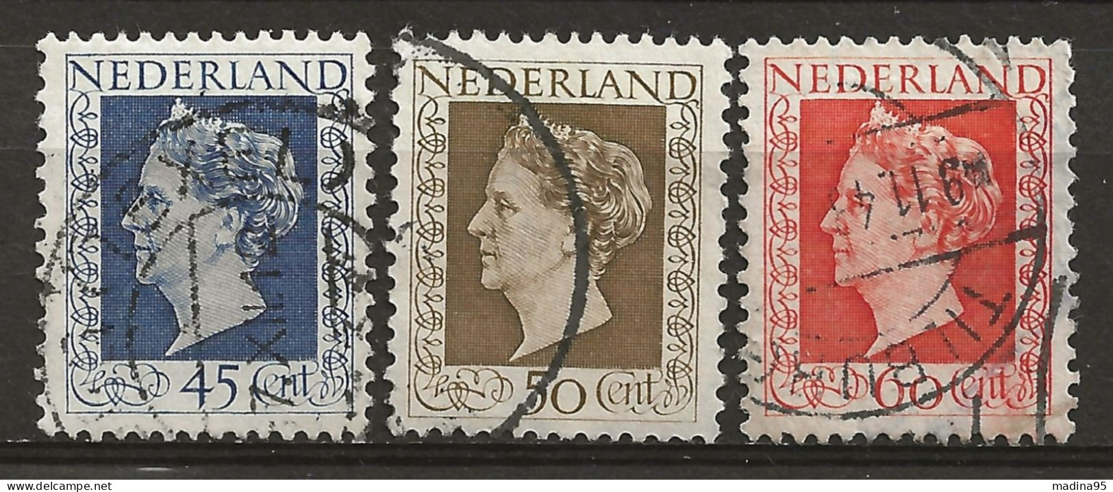 PAYS-BAS: Obl., N° YT 488 à 490, Série, TB - Used Stamps