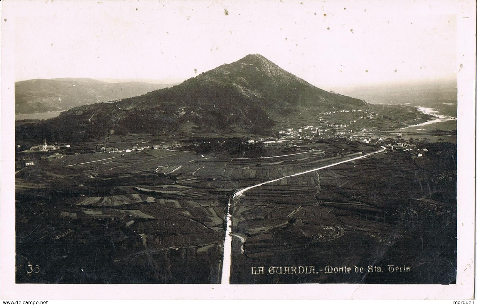 54396. Postal LA GUARDIA (Pontevedra). Vista Monte De Santa Tecla - Pontevedra