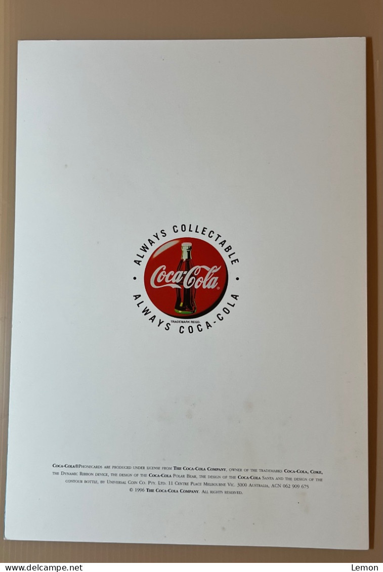 Mint Australia Telstra (Anritsu) Phonecard - 1996 COCA COLA Complimentary Issue, Set Of 10 Mint Cards With Folder - Australie