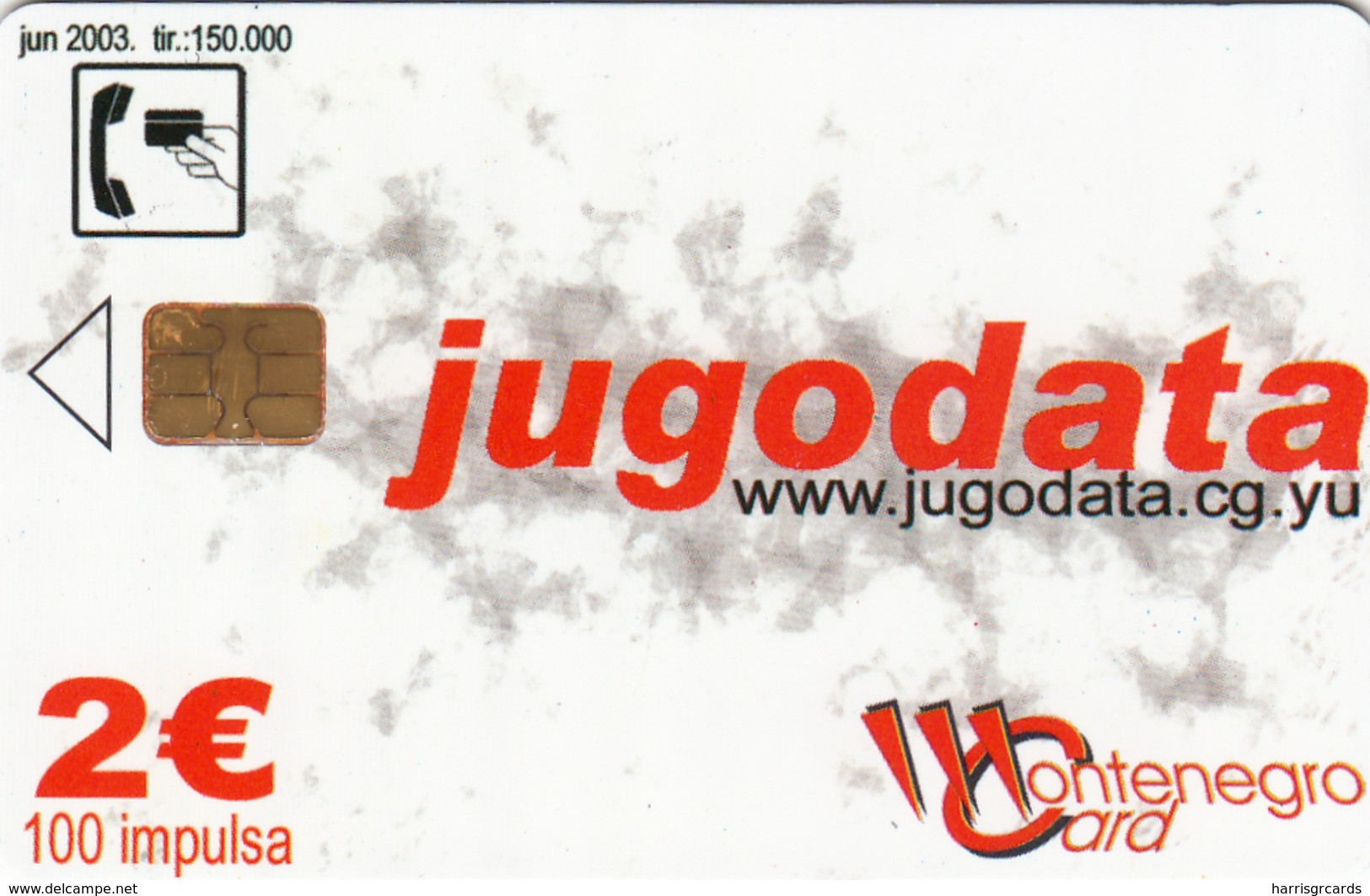 MONTENEGRO - Jugodata/Compaq, Tirage 150000, 06/03, Sample No CN - Montenegro