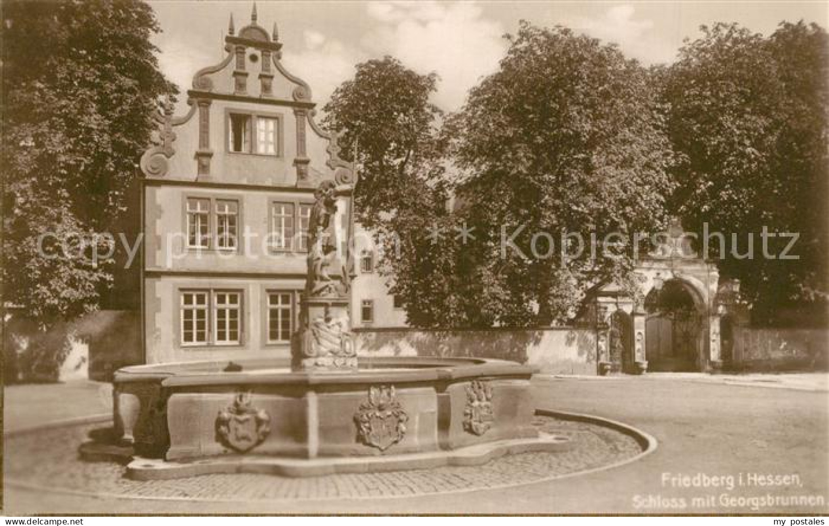 73561814 Friedberg Hessen Schloss Georgsbrunnen Friedberg Hessen - Friedberg