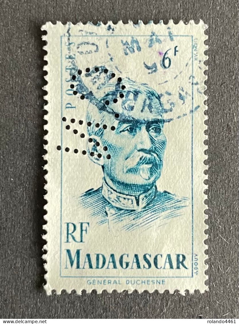 COLONIE MADAGASCAR N° 314 C.N 2 Indice 3 Perforé Perforés Perfins Perfin Tres Bien !! - Otros & Sin Clasificación