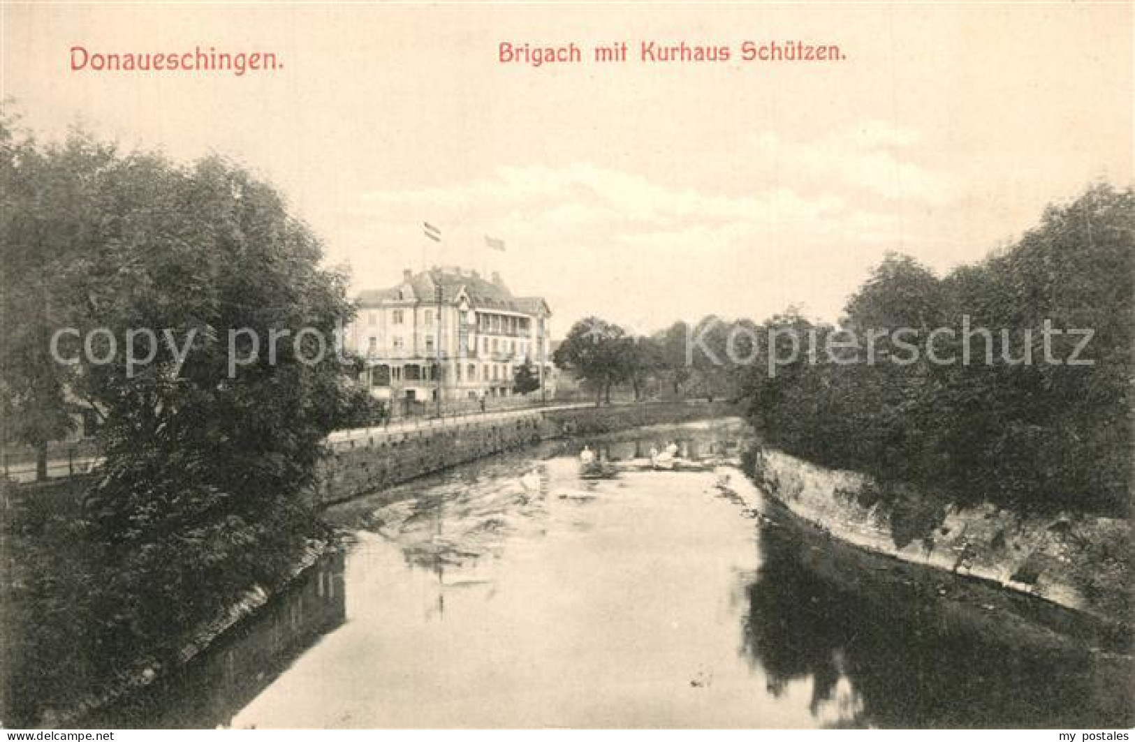 73561434 Donaueschingen Brigach Mit Kurhaus Schuetzen Donaueschingen - Donaueschingen