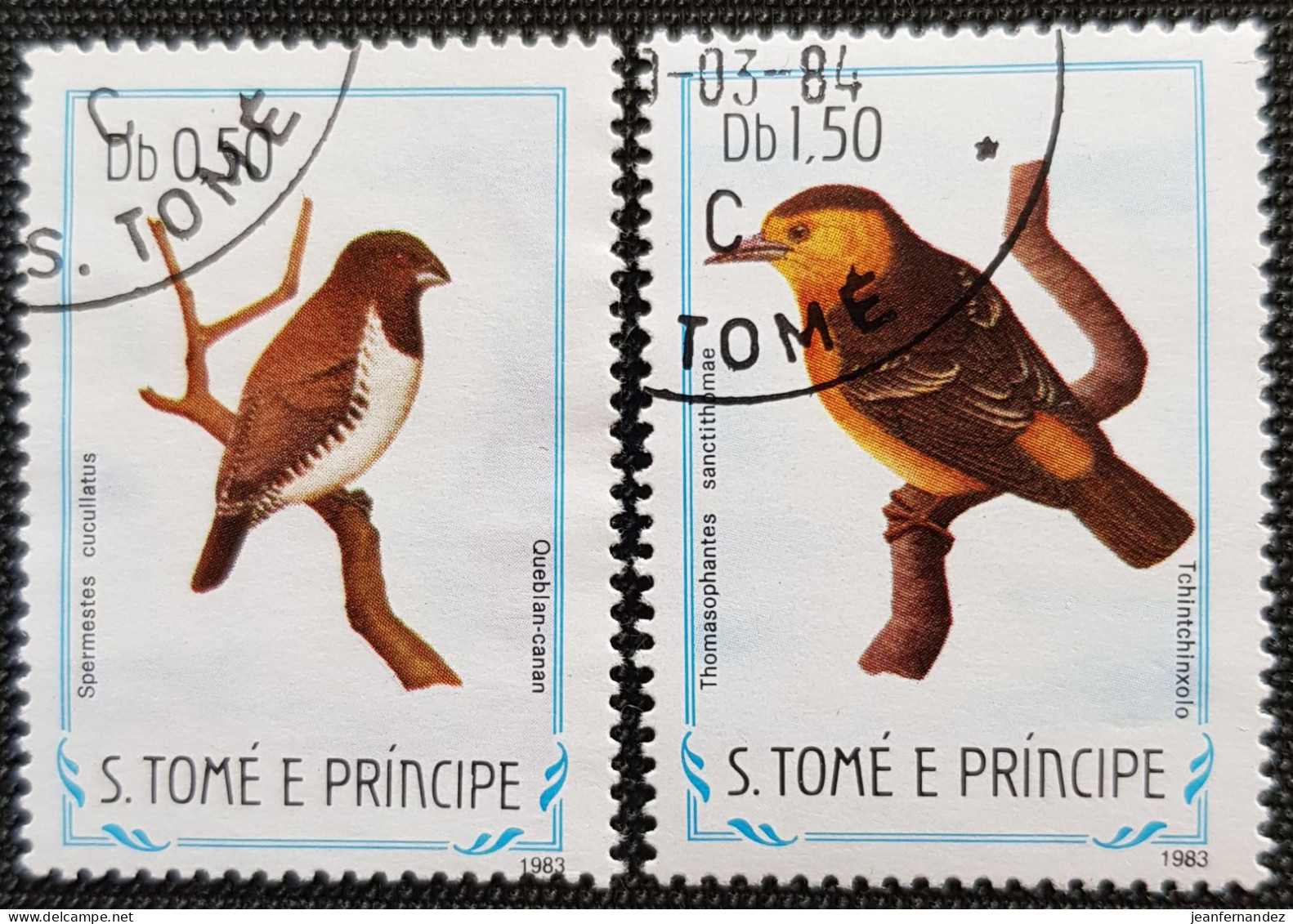 Sao Tome Et Principe 1983 Birds   Stampworld N° 899 Et 901 - São Tomé Und Príncipe