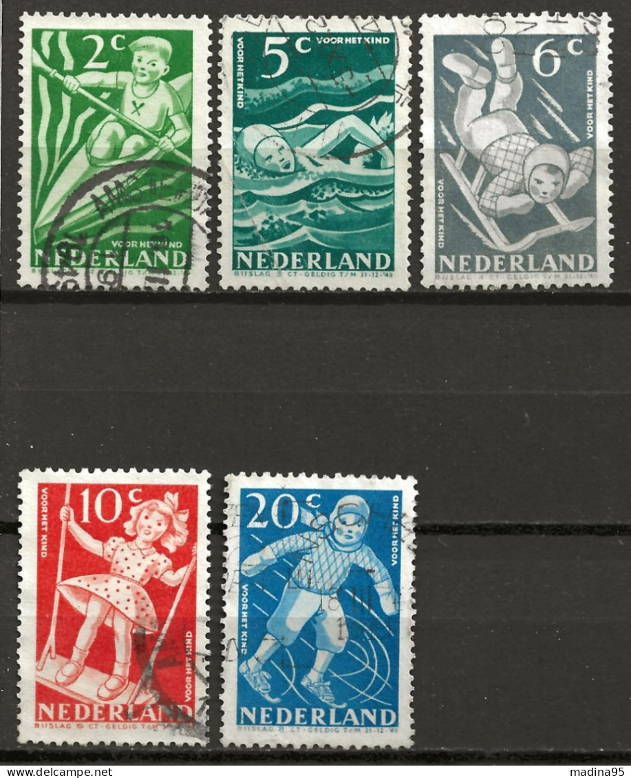 PAYS-BAS: Obl., N° YT 499 à 503, Série, TB - Used Stamps