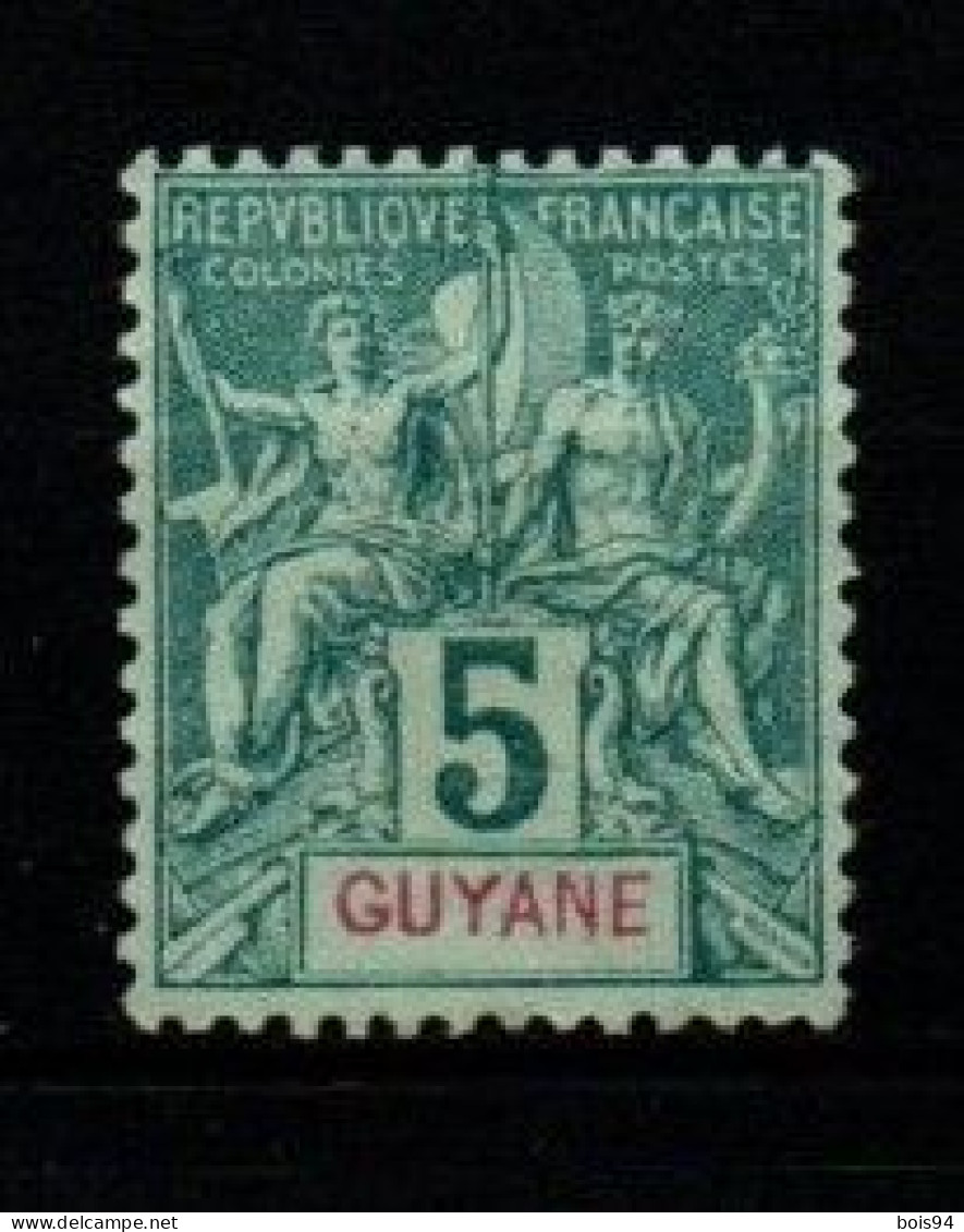 GUYANE  1892 .   N° 33 . Neuf (*) Sans Gomme . - Neufs