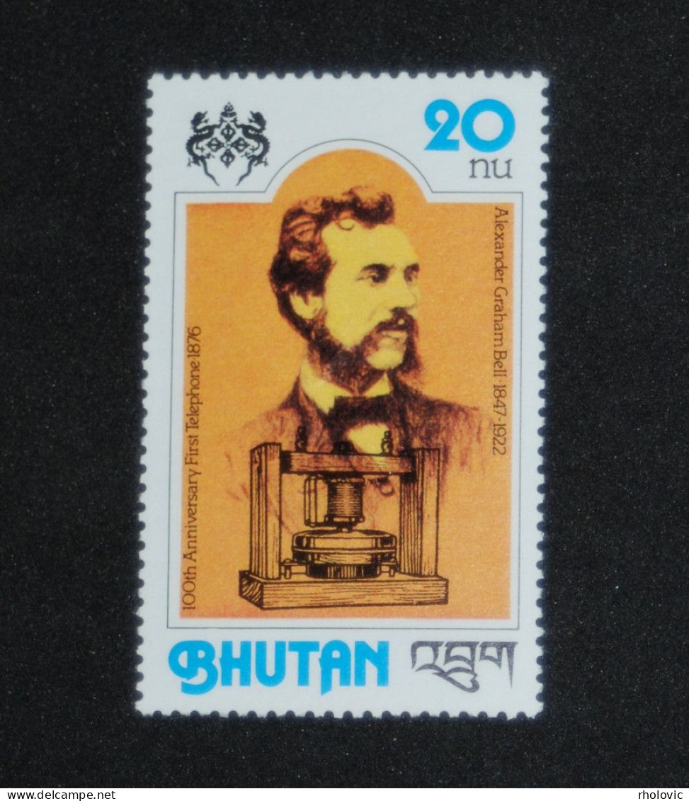 BHUTAN 1978, 100 Years Phone, Mi #722, MNH** - Bhoutan