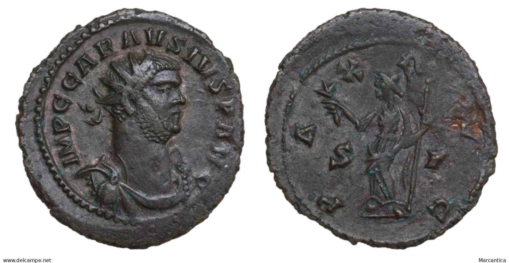 CCG Certified! Carausius, Romano-British Emperor, 286-293. Antoninianus, C' Mint (Camulodunum?). PAX AVG / S - P - La Tetrarchía Y Constantino I El Magno (284 / 307)