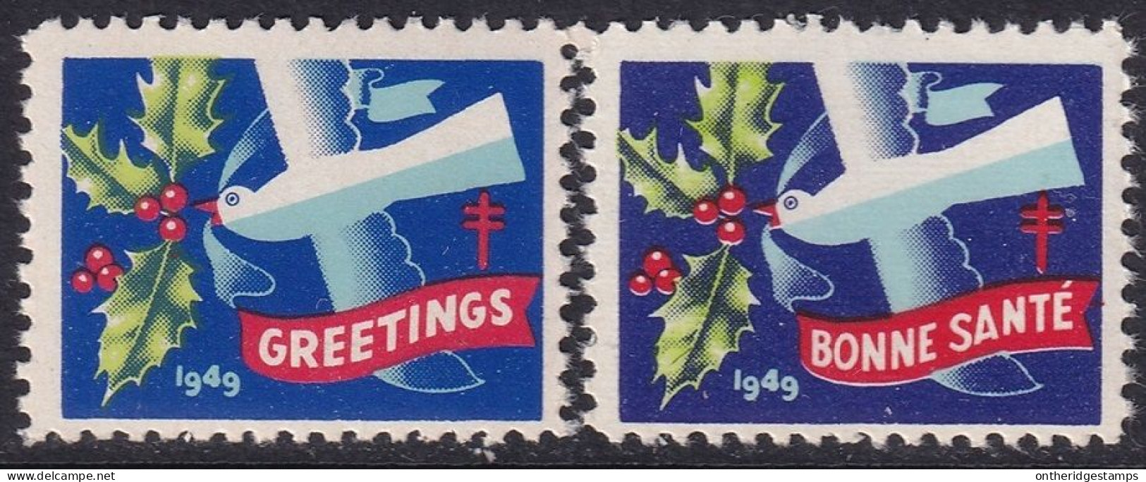 Canada 1949  Christmas Seal Set MNH** - Privaat & Lokale Post