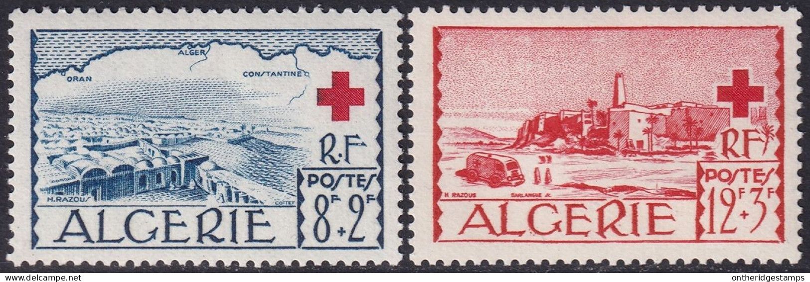 Algeria 1952 Sc B67-8 Algérie Yt 300-1 Set MLH* - Neufs