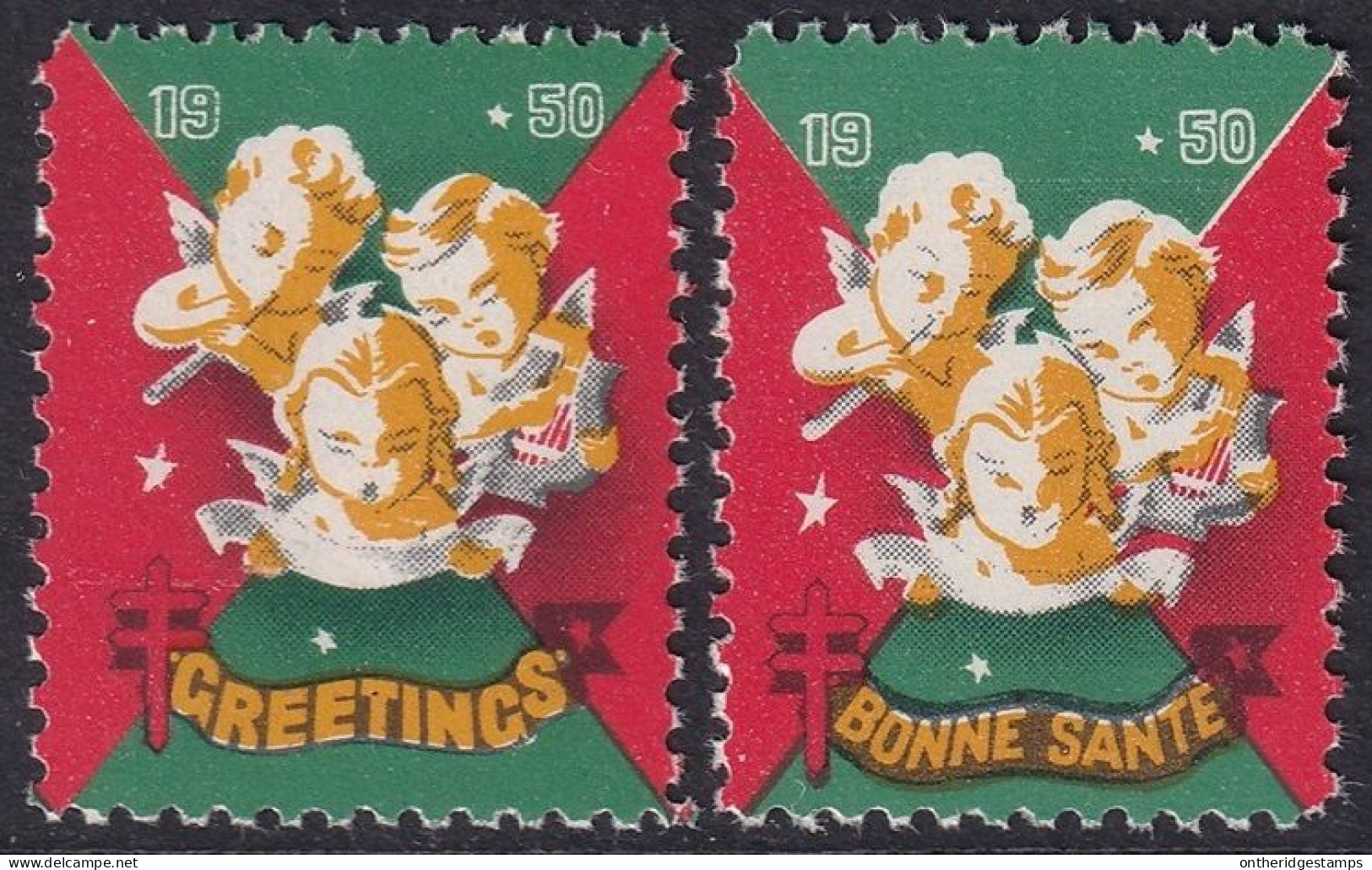 Canada 1950  Christmas Seal Set MNH** - Vignettes Locales Et Privées