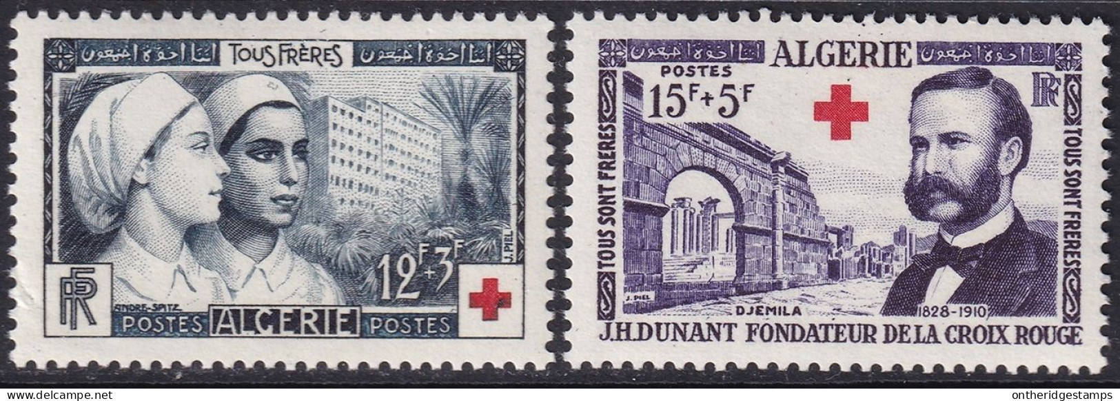 Algeria 1954 Sc B74-5 Algérie Yt 316-7 Set MLH* - Neufs