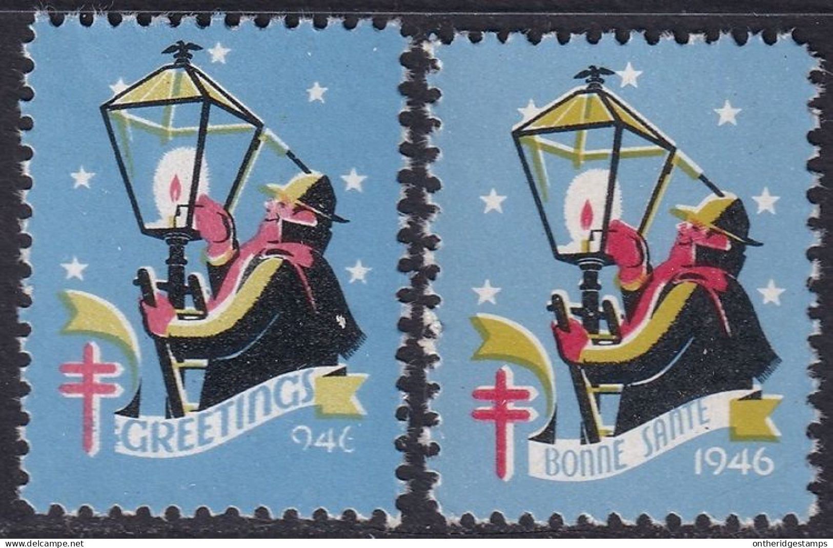 Canada 1946  Christmas Seal Set MNH** - Vignettes Locales Et Privées