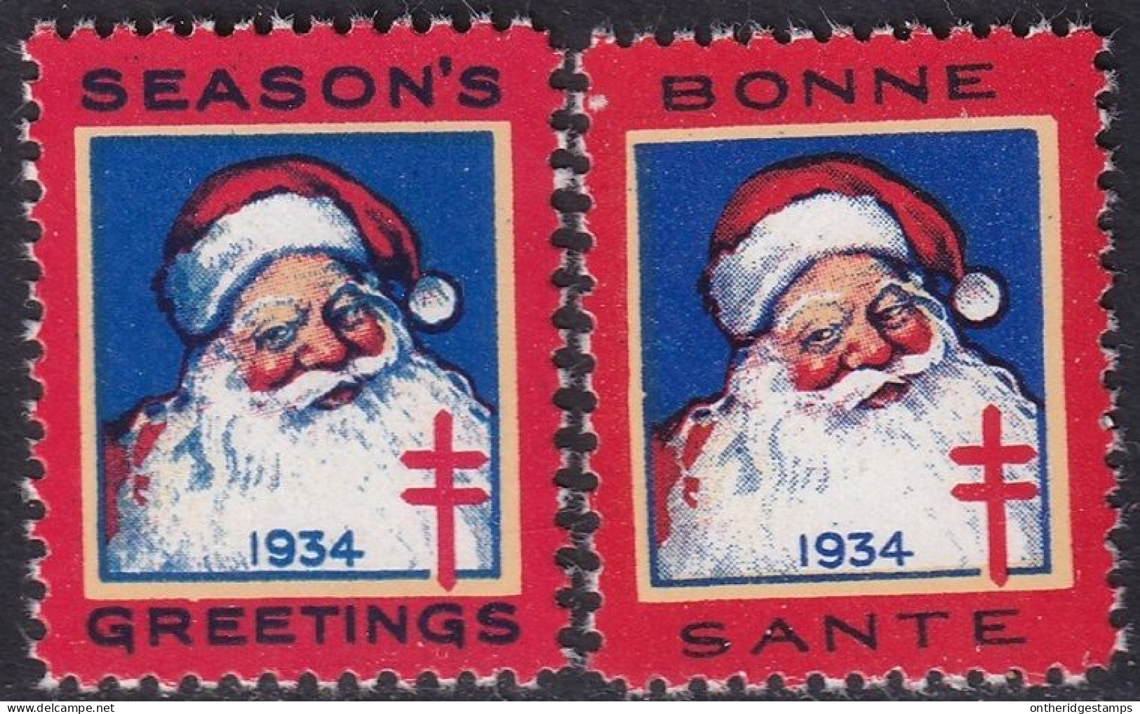 Canada 1934  Christmas Seal Set MNH** - Viñetas Locales Y Privadas