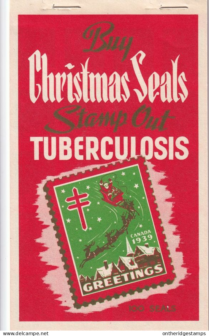 Canada 1939  Christmas Seal Booklet MNH** - Werbemarken (Vignetten)