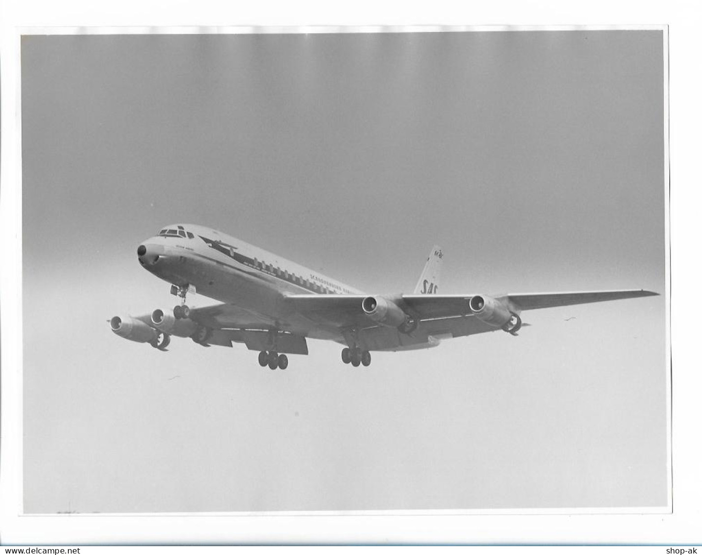 MM0405/ Flugzeug SAS Scandinavian Airlines Rurik Viking Foto 24x18 Cm 70er Jahre - Autres & Non Classés