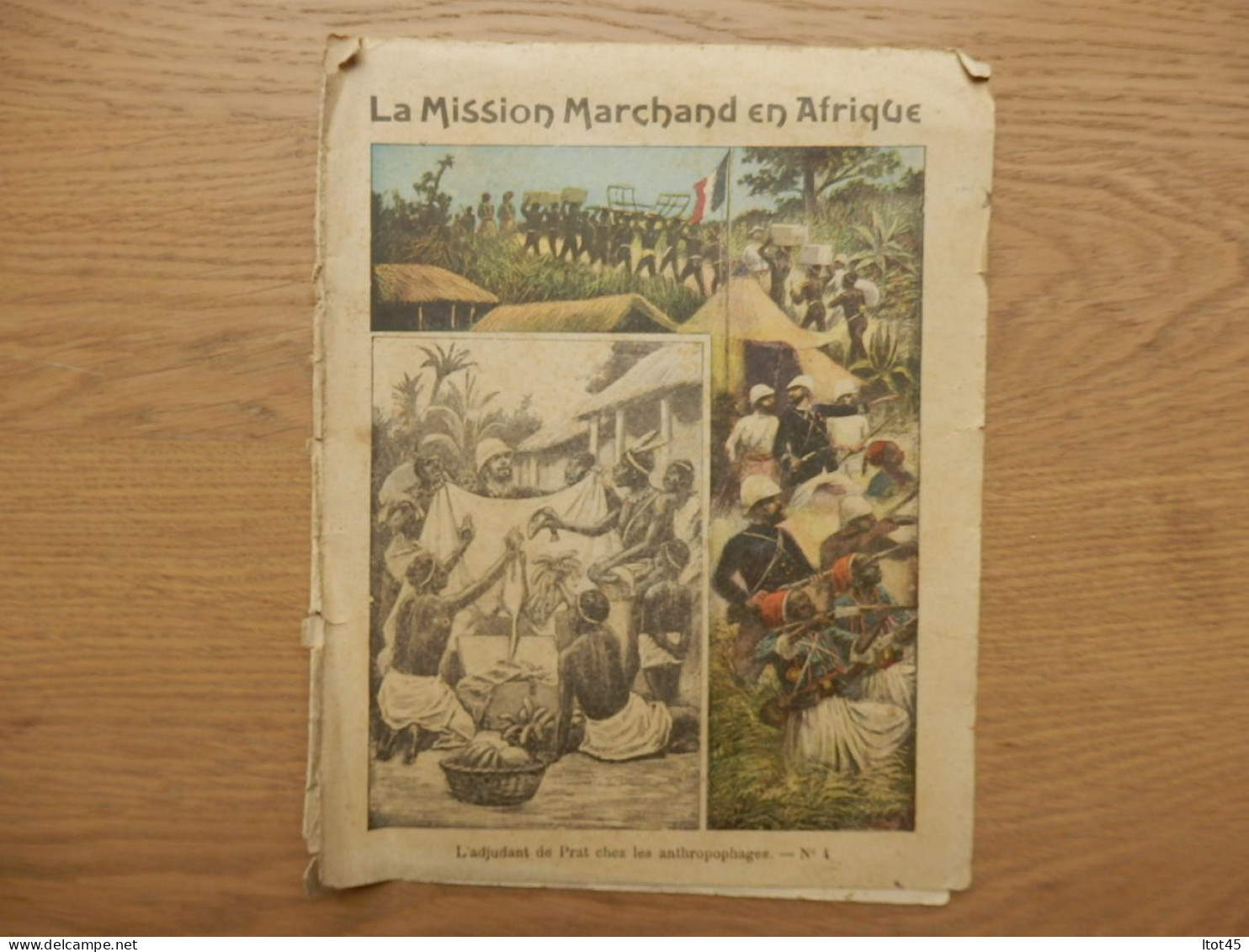 PROTEGE-CAHIER LA MISSION MARCHAND EN AFRIQUE N°4 - Protège-cahiers