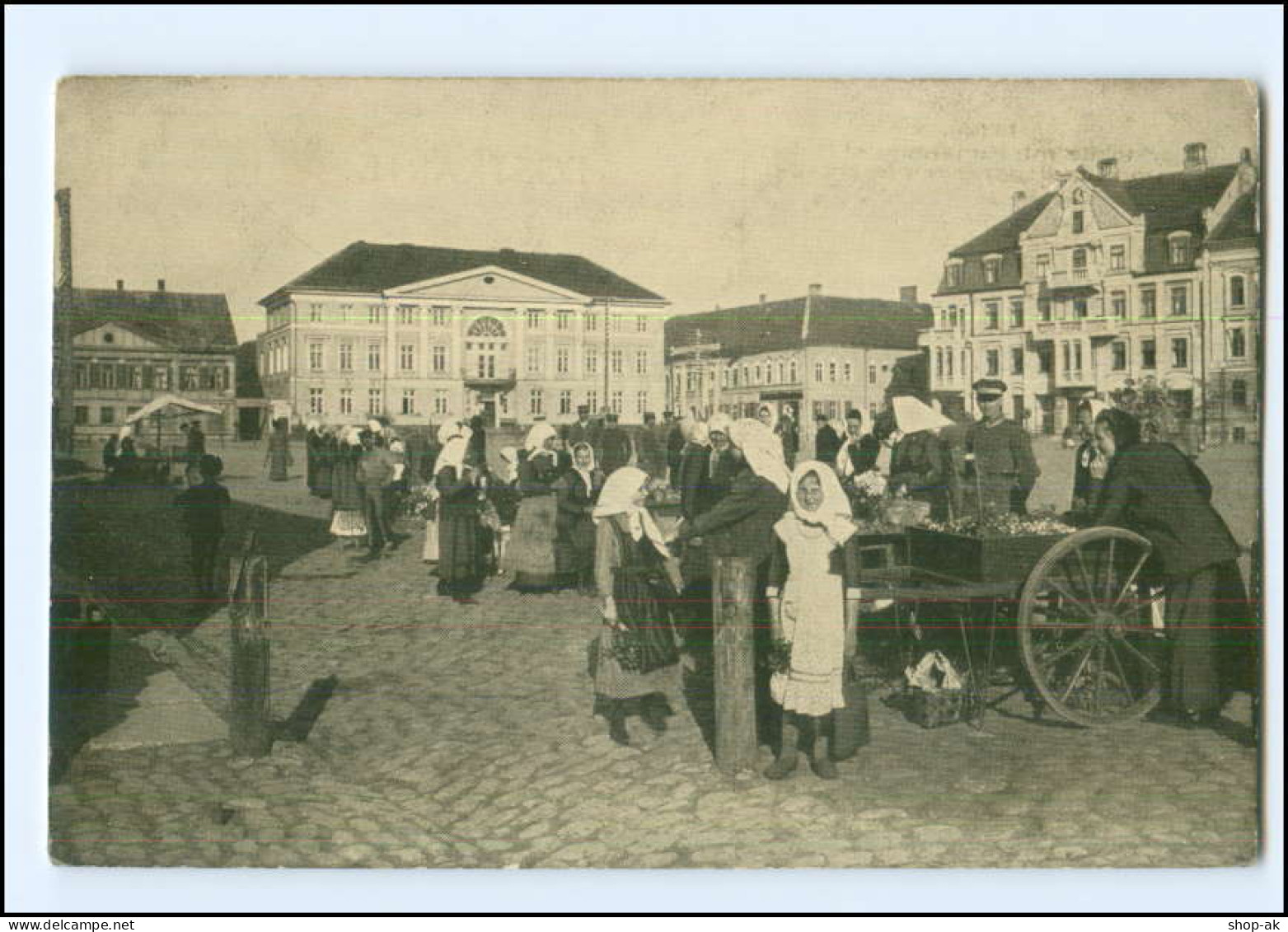 V2112/ Mitau Marktplatz Lettland AK Ca.1915 - Lettland