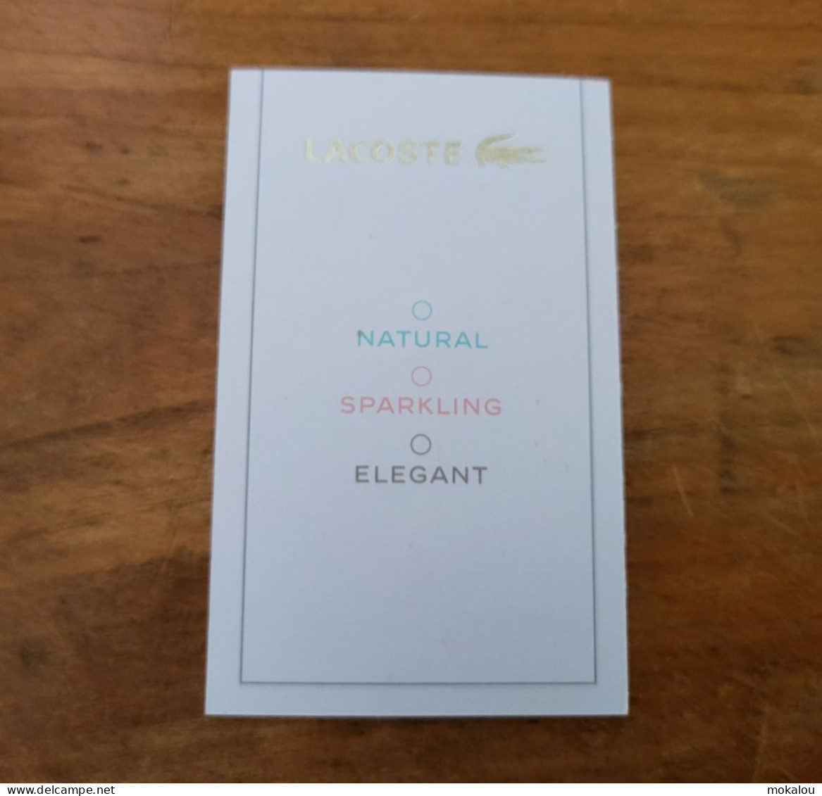 Carte Lacote Eau De Lacoste L12.22 Pour Elle - Modern (ab 1961)