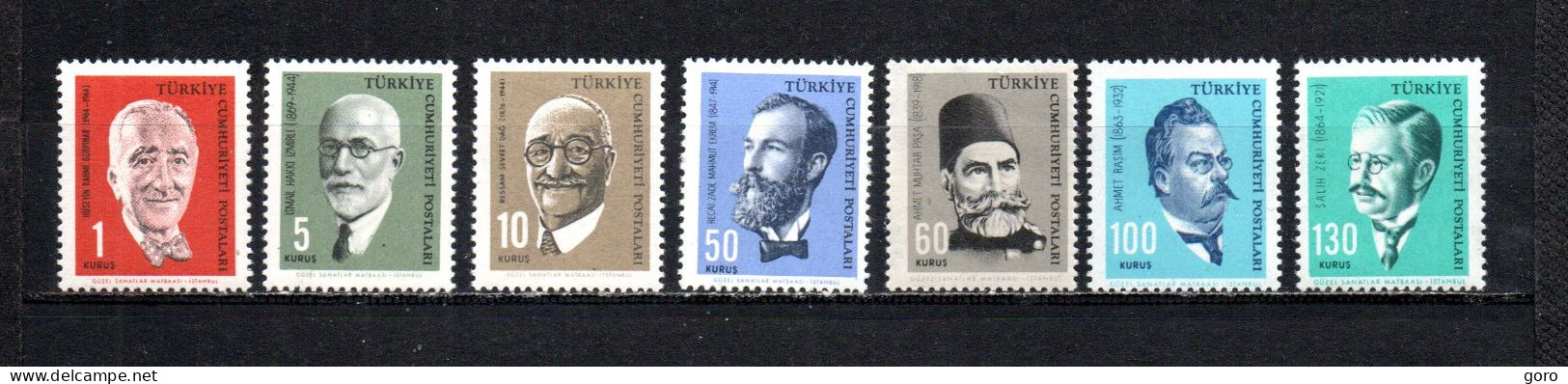 Turquía  1964  .-   Y&T  Nº   1679/1685   ** - Unused Stamps