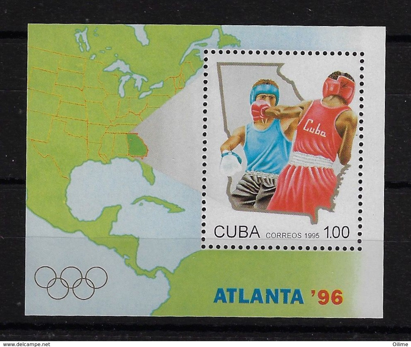 CUBA 1995. HB JUEGOS OLÍMPICOS ATLANTA`95. MNH. EDIFIL 4007 - Ungebraucht