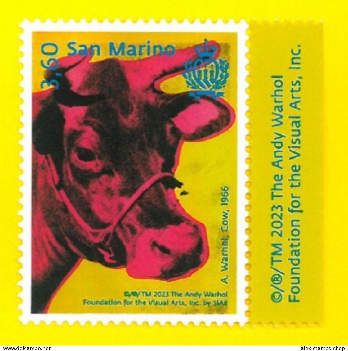 SAN MARINO 2023 Andy Warhol - Artista - Pittore - New Stamp - Unused Stamps