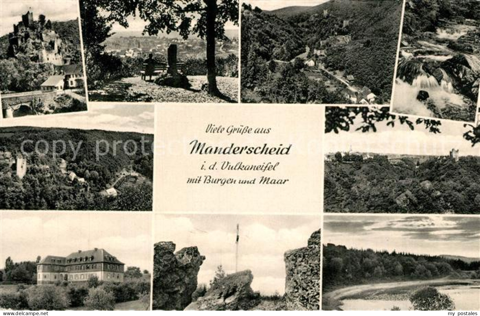 73560654 Manderscheid Eifel Oberburg Niederburg Mosenberger Maar Manderscheid Ei - Manderscheid