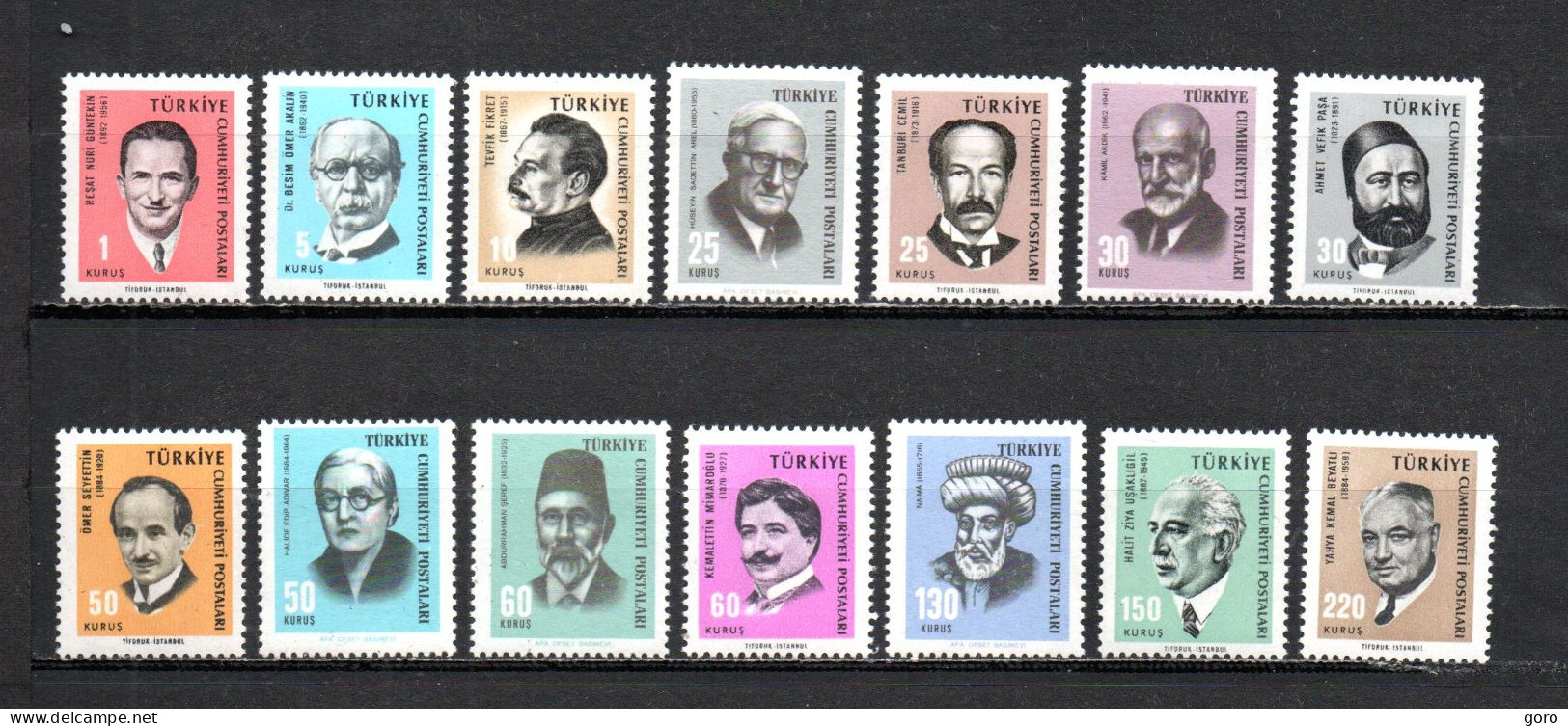 Turquía  1965-66  .-   Y&T  Nº   1755/1768   ** - Unused Stamps