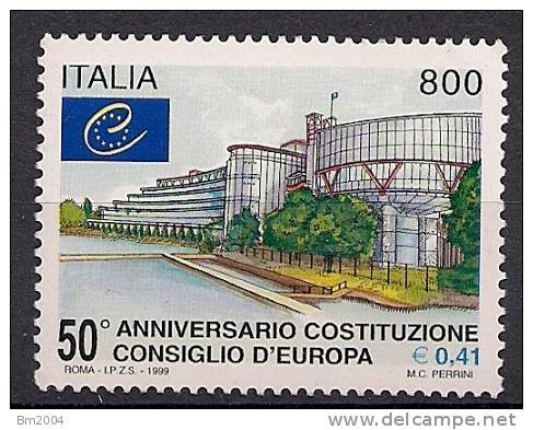 1999 Italien  Yv. 2369   Mi.2636 *MNH  Consiglio D`Europa - 2001-10:  Nuevos