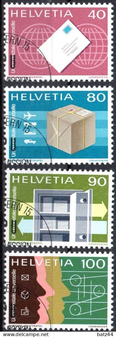 SUISSE Lot De 8 Timbres De Service UPU Et UIT Oblitéré Sans Charnière De 1973 à 1976 - Officials