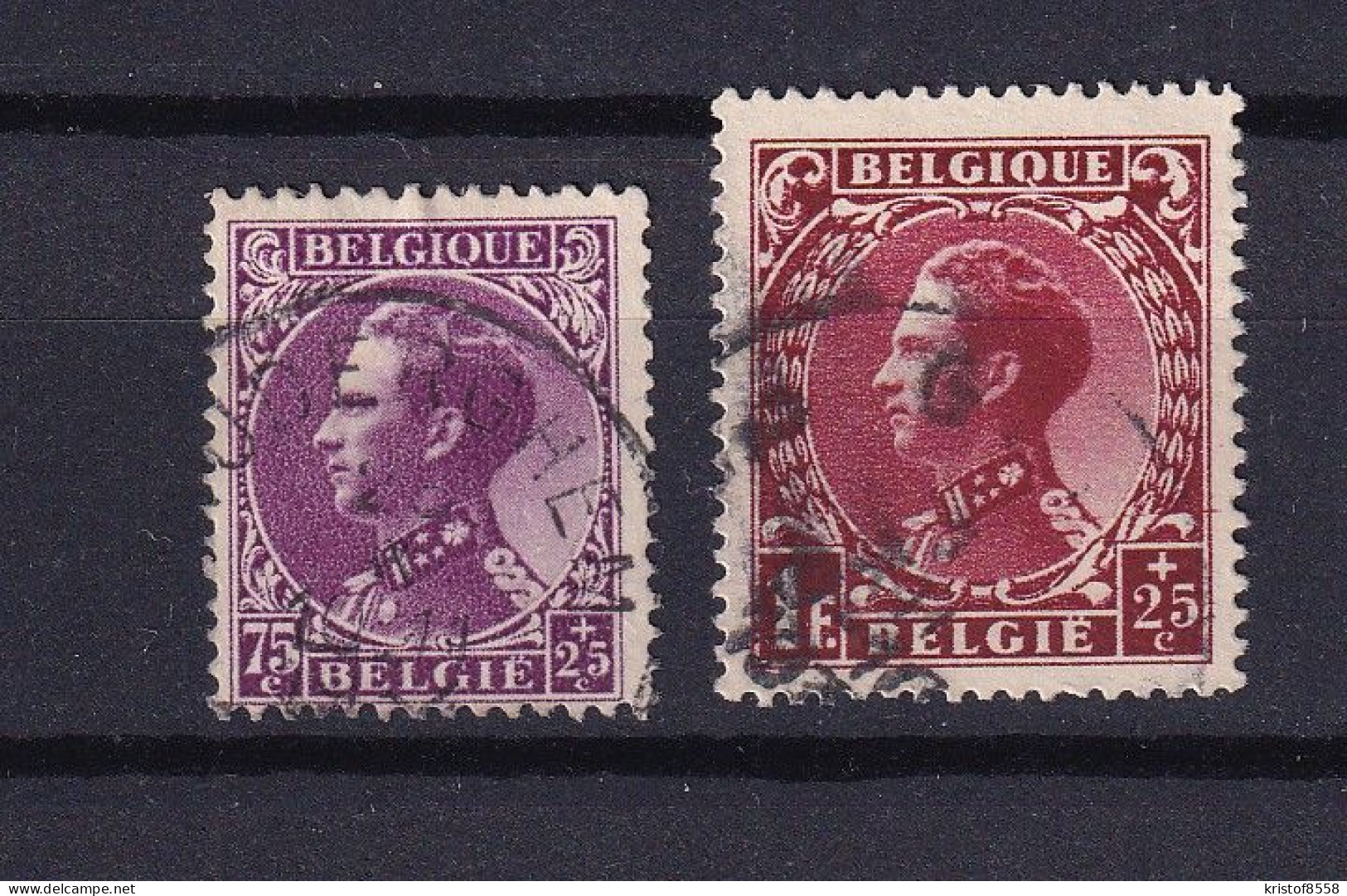 [3281] Zegels 391 + 393 Gestempeld - 1934-1935 Leopold III