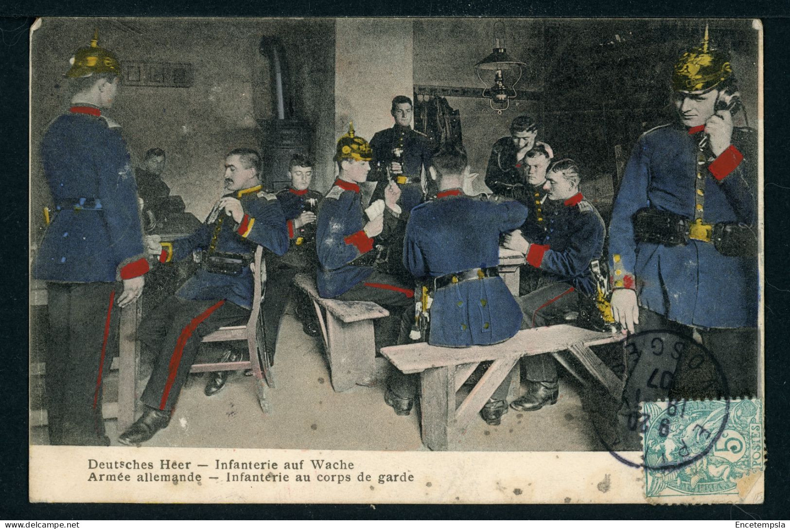 CPA - Carte Postale - Armée Allemande - Infanterie Au Corps De Garde (CP24478) - Politie-Rijkswacht