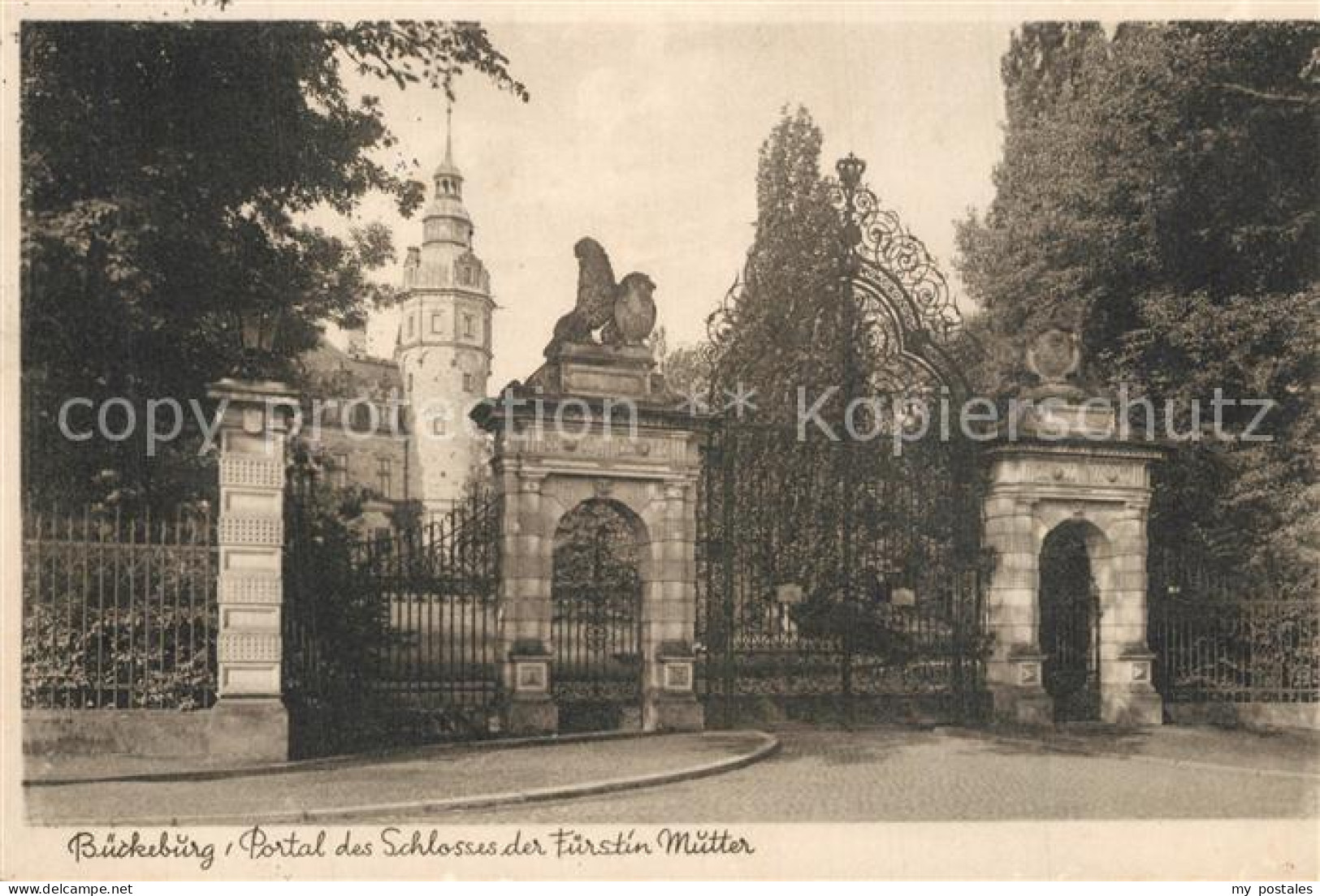 73560174 Bueckeburg Portal Schloss Fuerstin Mutter Bueckeburg - Bückeburg