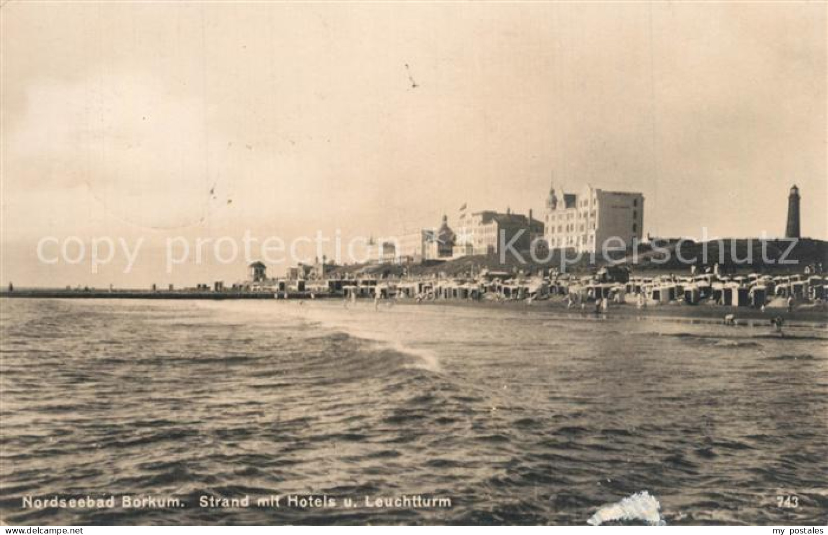 73560167 Borkum Nordseebad Strand Hotel Leuchtturm Borkum Nordseebad - Borkum