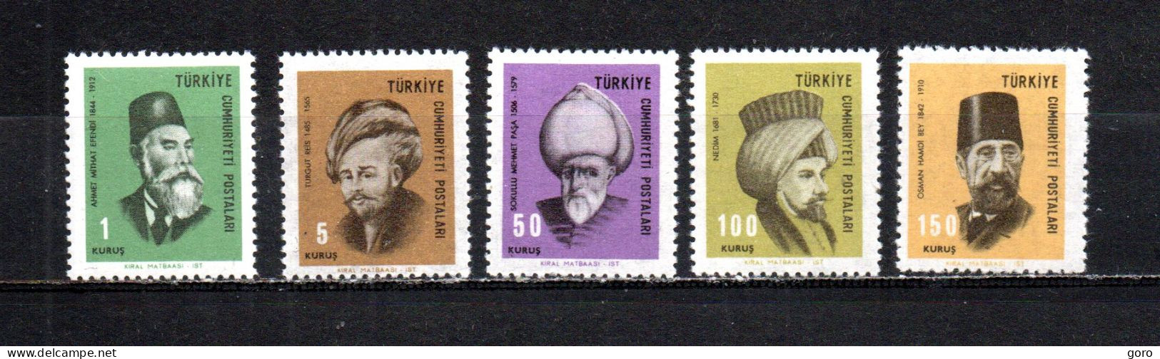 Turquía  1967  .-   Y&T  Nº   1834/1838   ** - Ongebruikt