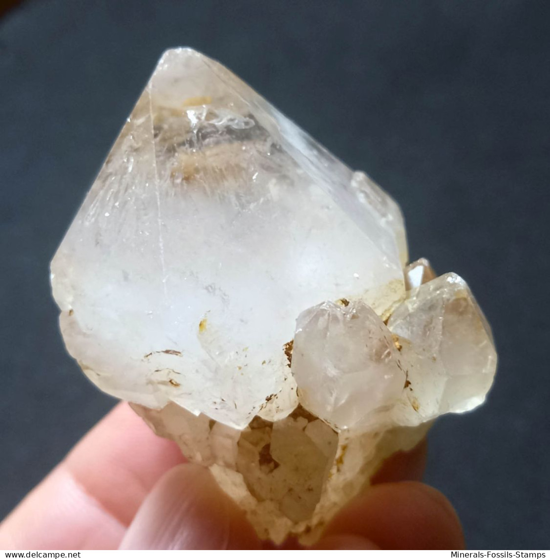 #O53 RARO Splendido Gruppo QUARZO Cristalli Geminati (Martigny, Vallese, Svizzera) - Mineralien