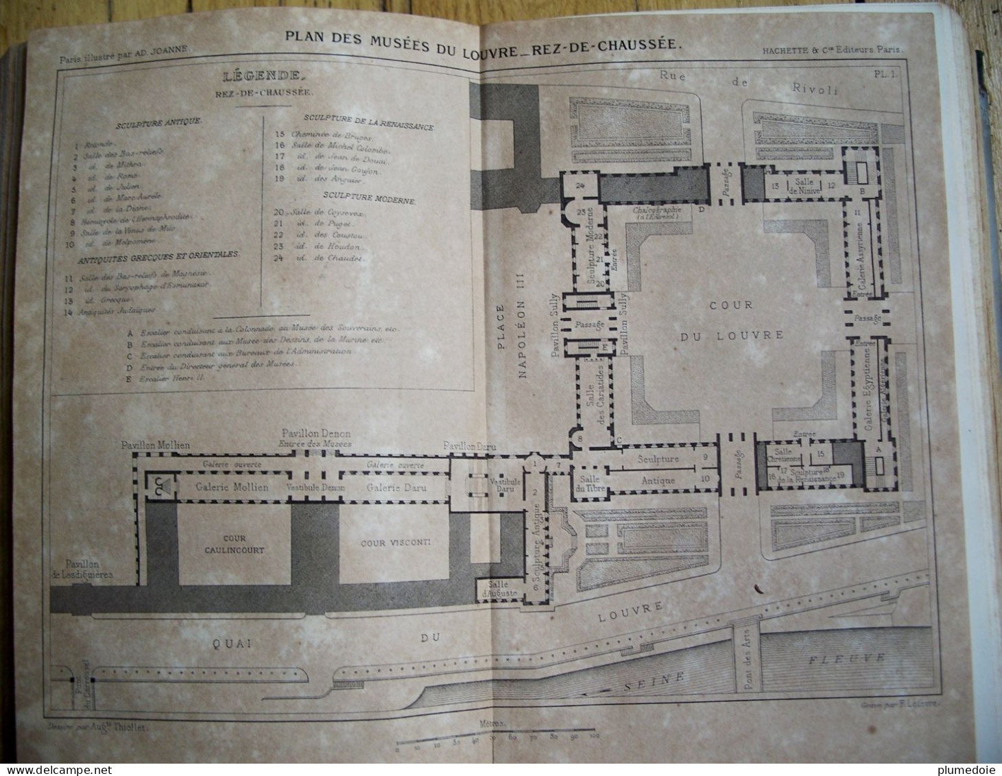 RARE EO  PARIS ILLUSTRE 1870 - 1873 ADOLPHE JOANNE , Plans dépliables , 442 vignettes GUIDE DE L'ETRANGER ET DU PARISIEN