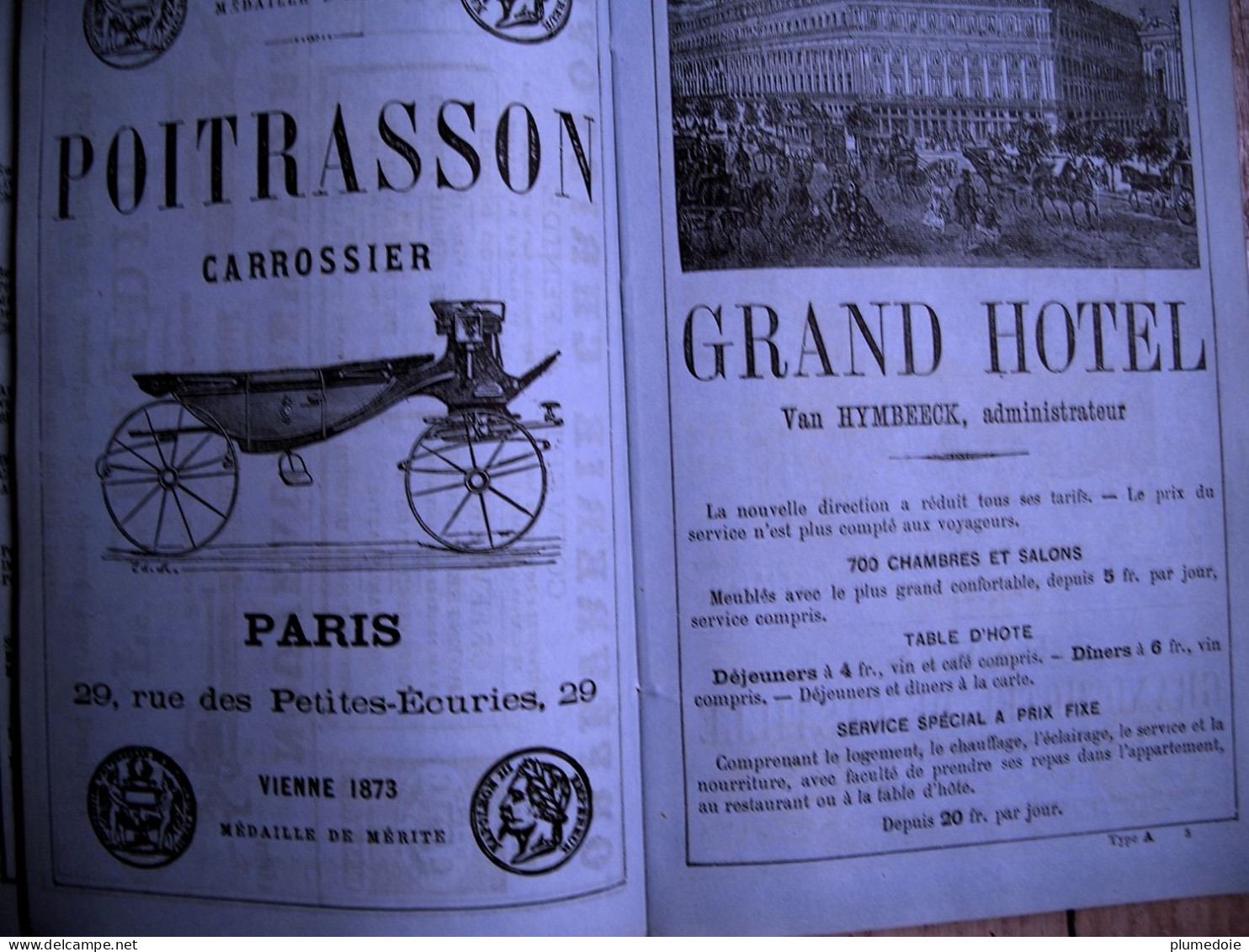 RARE EO  PARIS ILLUSTRE 1870 - 1873 ADOLPHE JOANNE , Plans dépliables , 442 vignettes GUIDE DE L'ETRANGER ET DU PARISIEN