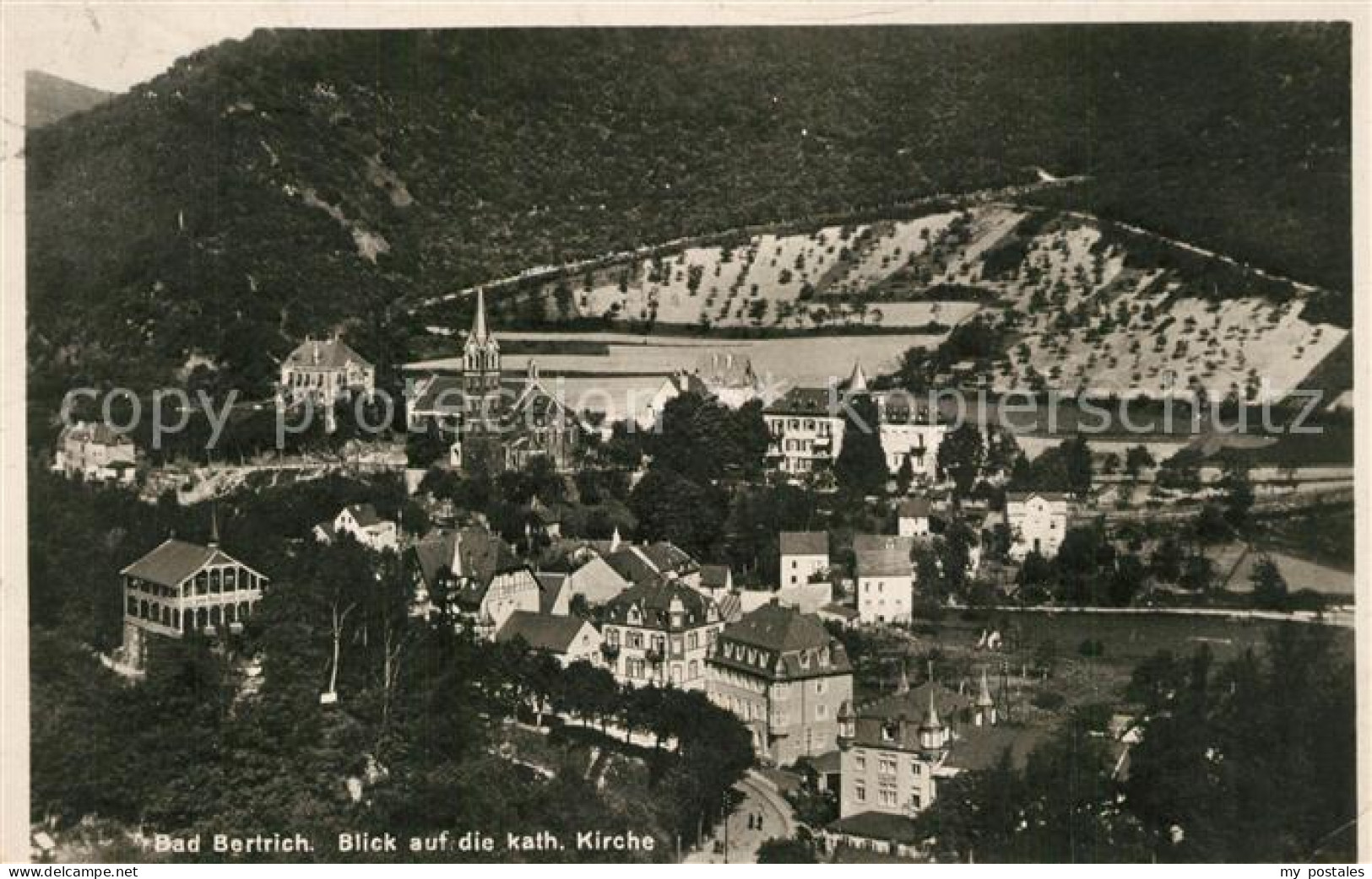 73559474 Bad Bertrich Panorama Blick Auf Katholische Kirche Bad Bertrich - Bad Bertrich