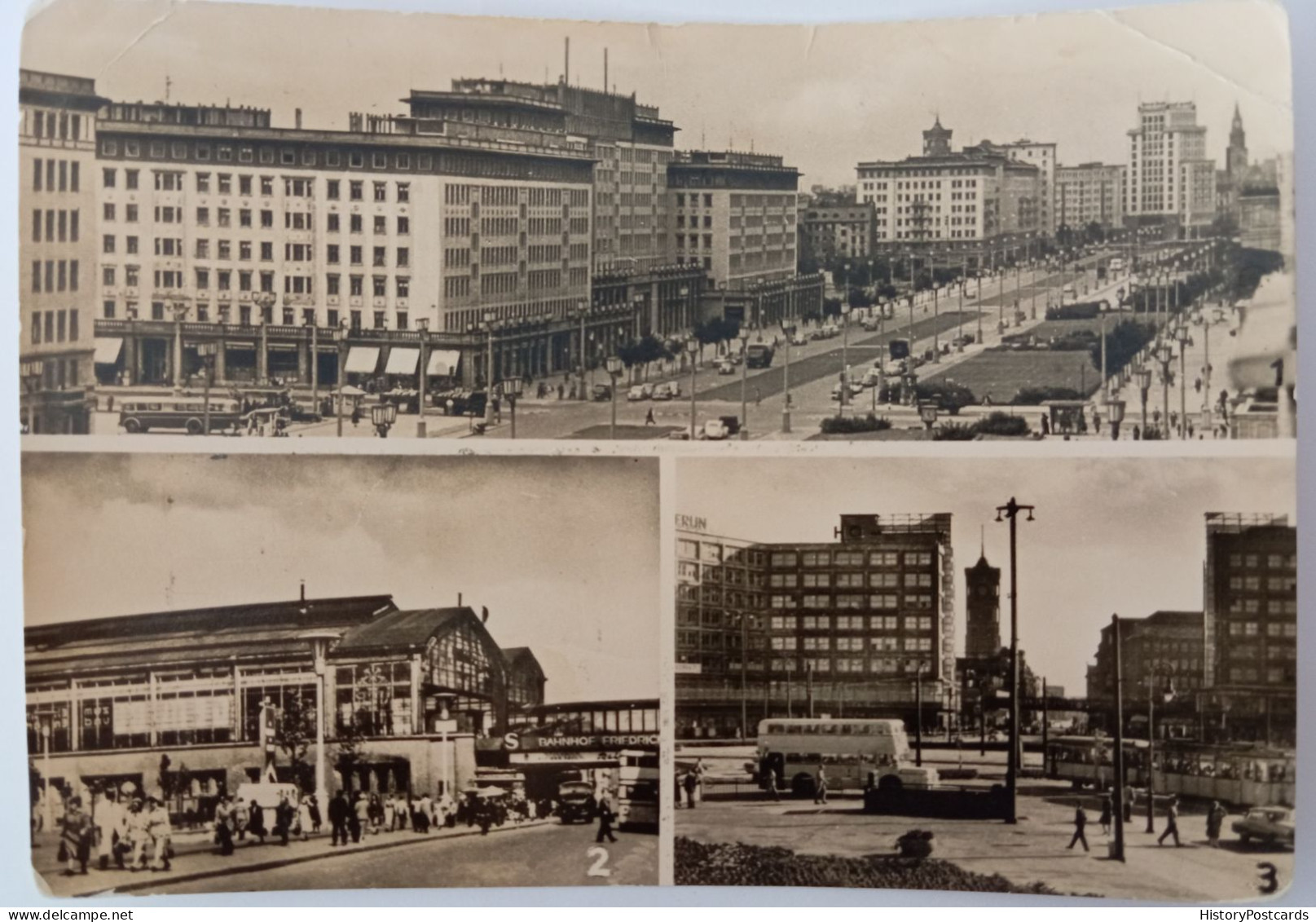 Berlin, Karl-Marx-Allee, Bahnhof Friedrichstraße, Alexanderplatz, 1961 - Sonstige & Ohne Zuordnung