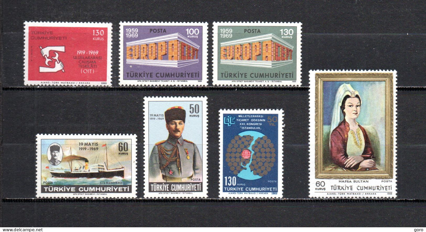 Turquía  1969  .-   Y&T  Nº   1890-1891/1892-1893-1894/1895-1896   ** - Unused Stamps