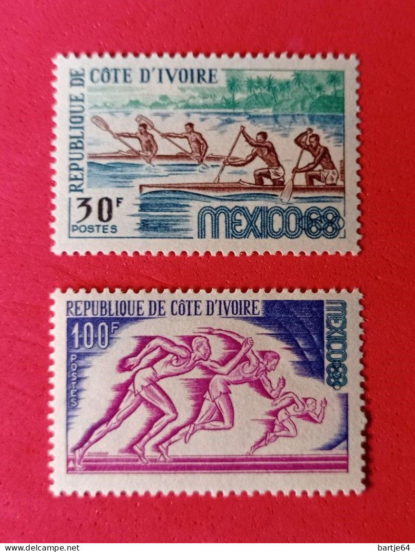 1968 Ivory Coast - Serie MNH - Ete 1968: Mexico