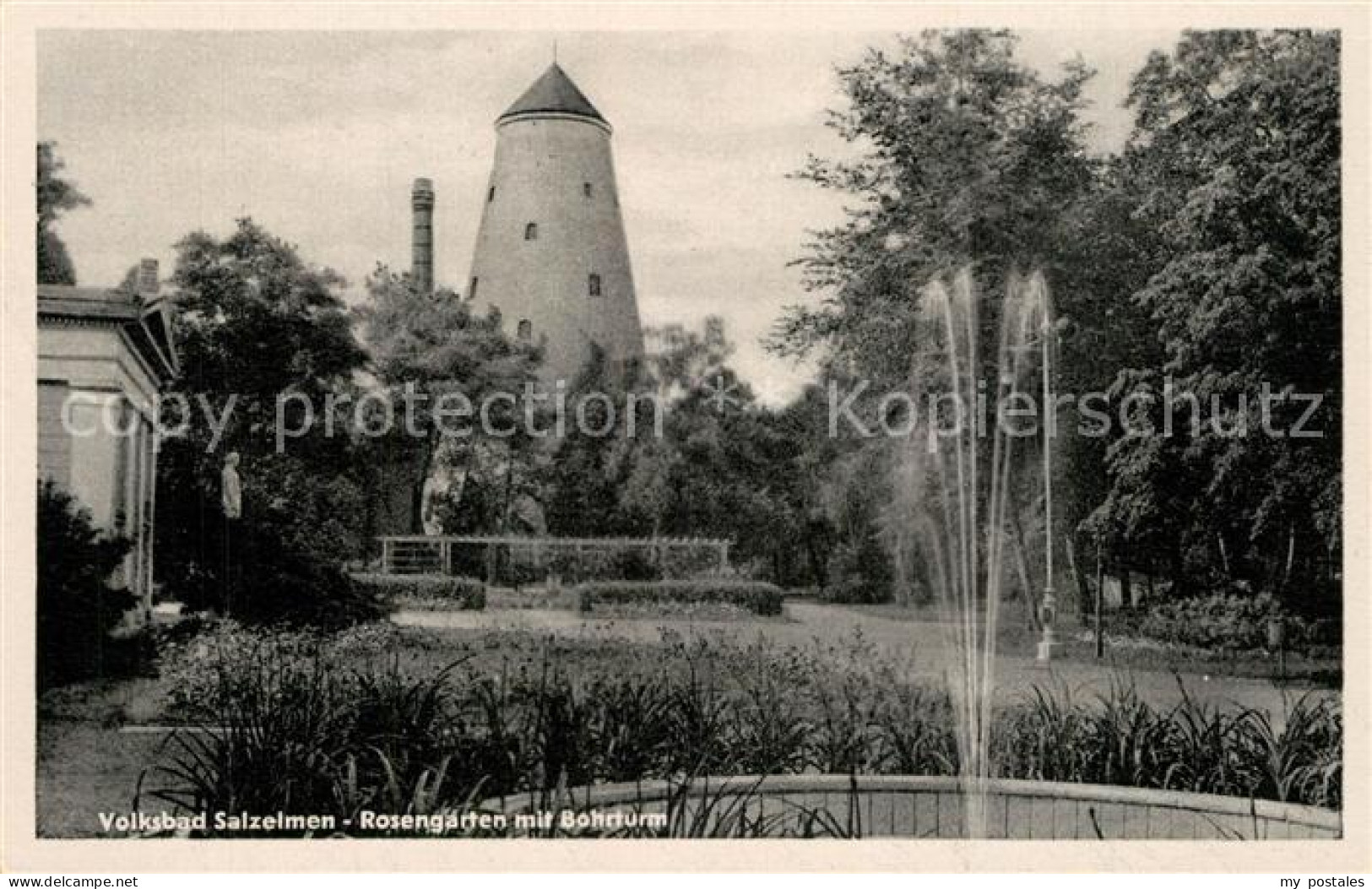 73559215 Bad Salzelmen Rosengarten Mit Bohrturm Bad Salzelmen - Schoenebeck (Elbe)