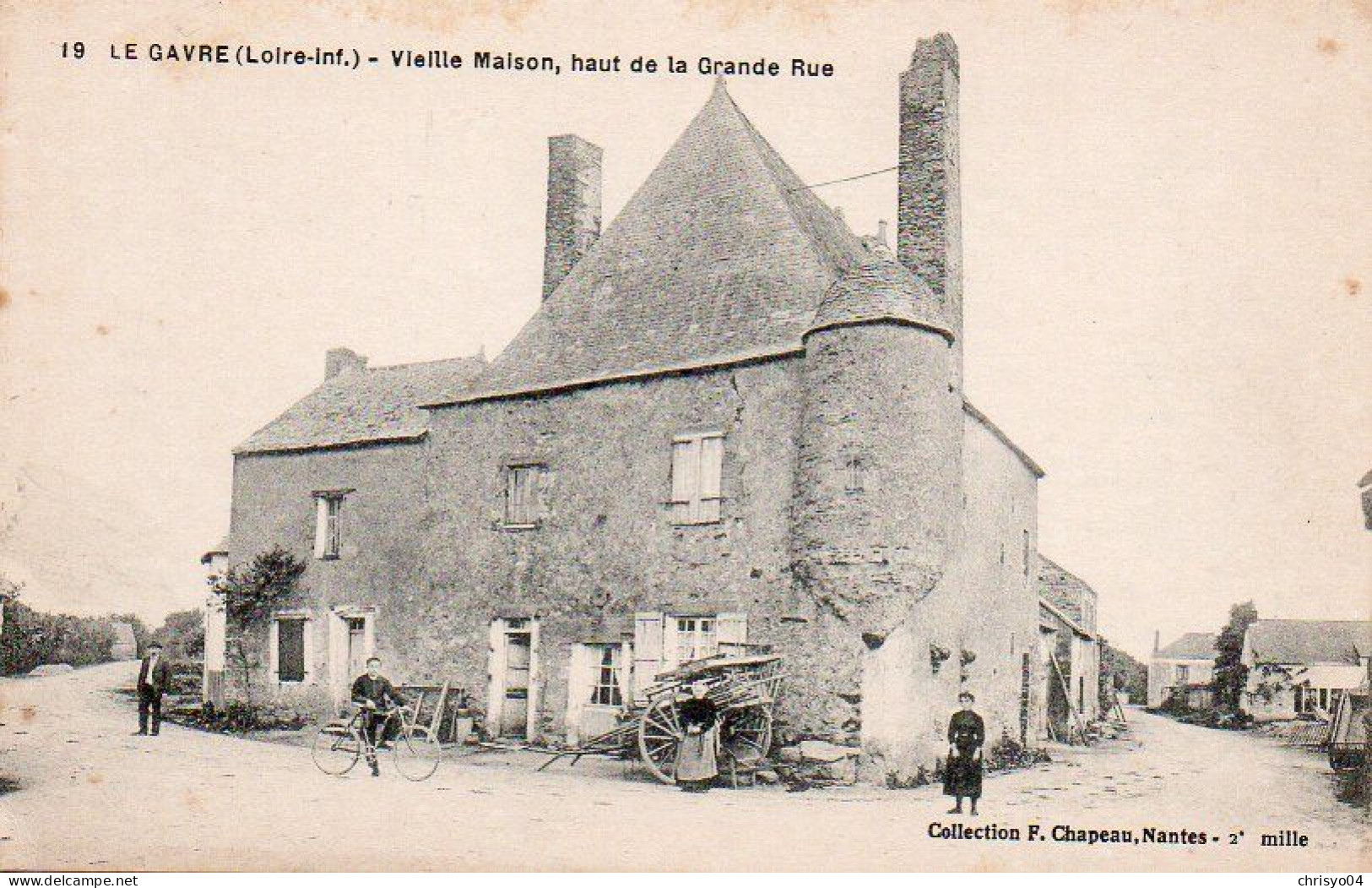 4V3x   44 Le Gavre Vieille Maison Au Haut De La Grande Rue - Le Gavre