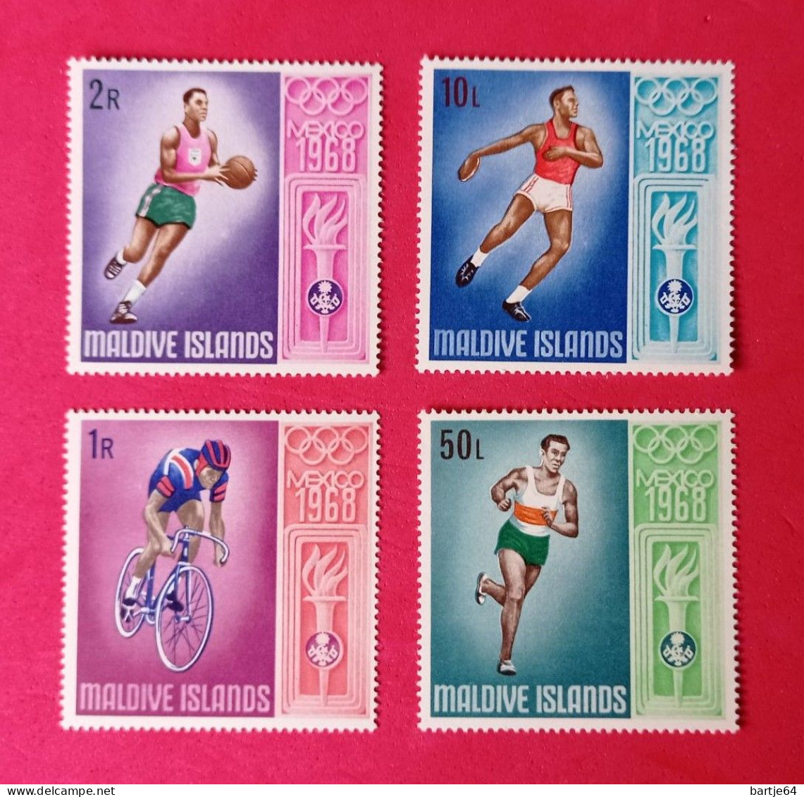 1968 Maladives - Serie MNH - Verano 1968: México