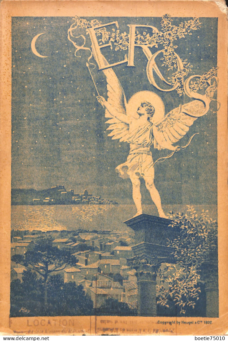 Eros, Fantaisie Lyrique De Paul Vidal. Partition Ancienne, Couverture Illustrée Par Ray - Partituren